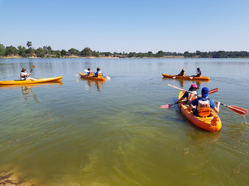 Atividades aquáticas na Barragem de Magos